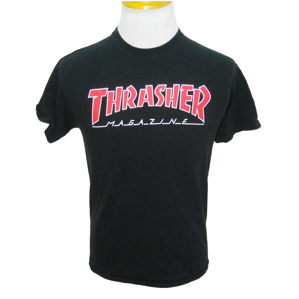 THRASHER Magazine Mens (Size Medium) Black Skating Graphic T-Shirt Skateboarding